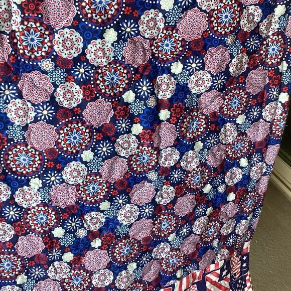 NWT Americana Hand Crafted Large Lap Quilt in Red, White and Blue - Picture 13 of 15